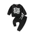 Infant Boys 2Pcs Letter Print Sweatshirts & Pant Set childrensterritory