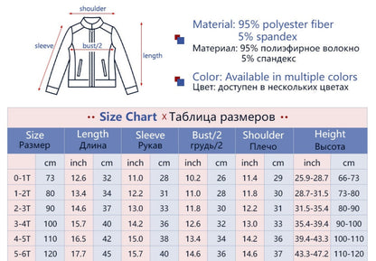 Baby/Kids Letter Cartoon Print Zipper Jacket for Boy childrensterritory