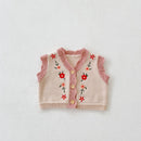 Baby/Toddler Girl Knitted V-neck Cardigan/Vest childrensterritory