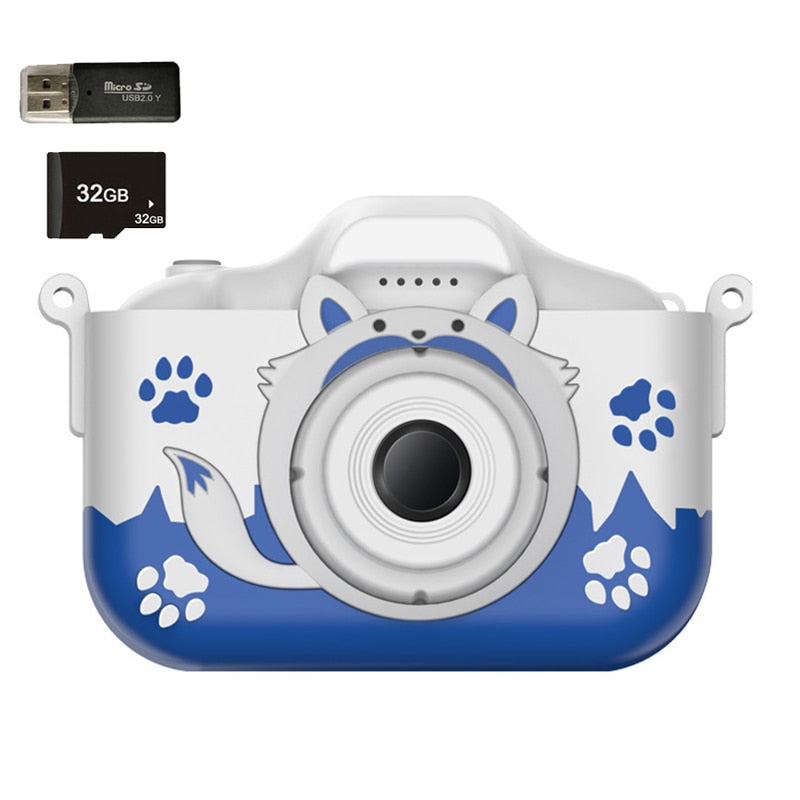 Cartoon Fox Design 40MP HD Camera Toys for Kids childrensterritory