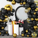 Party Decoration Black Gold Balloon Garland Arch childrensterritory