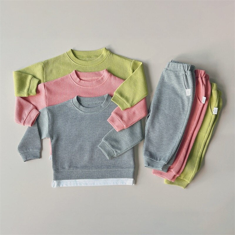 Toddler Girls 2Pcs Round Neck Casual Sportswear childrensterritory