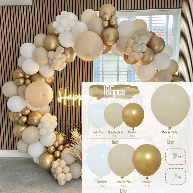 Light Brown Balloon Garland Kit for Party Decor childrensterritory