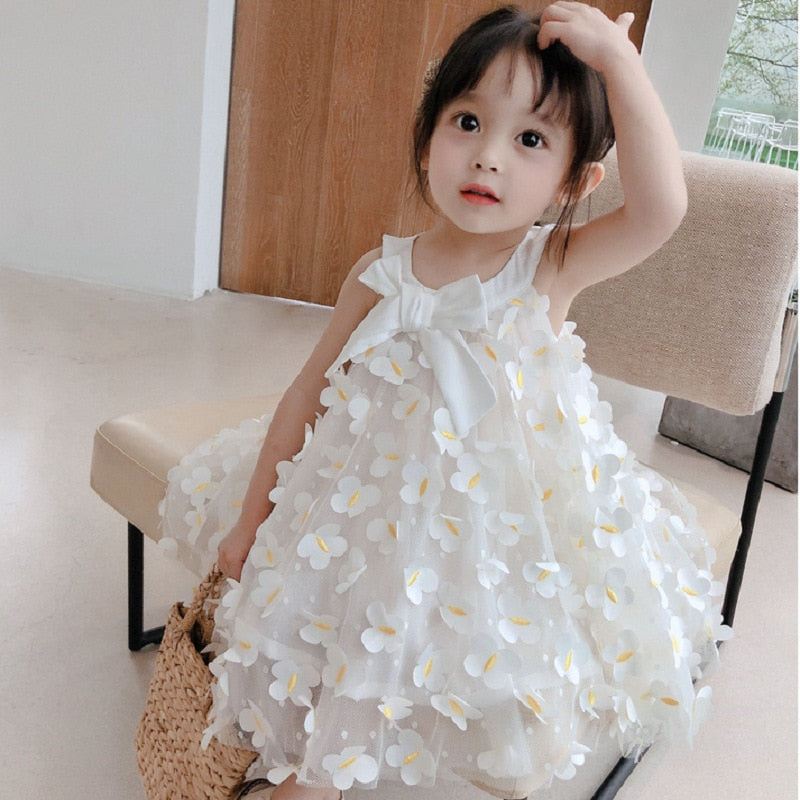Fluffy Fairy Princess Summer Dress For Baby Girl childrensterritory