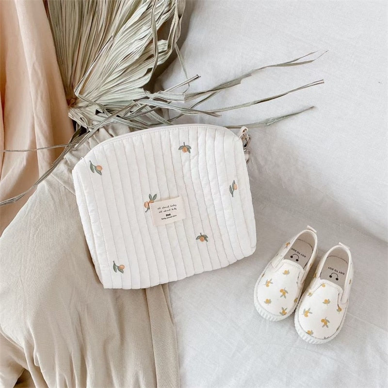 Bear Embroidery Baby Nappy Bag for Moms childrensterritory