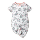Baby Girl Elephant Print Summer Bodysuit childrensterritory