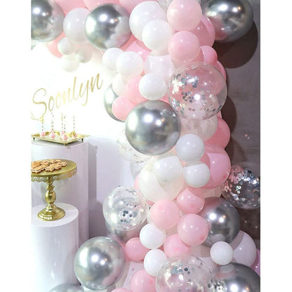 Pink Balloon Garland Arch Kit for Baptism Decoration childrensterritory