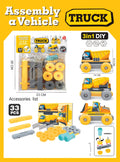Kids 3 in 1 DIY Assembly A Vehicle Toy Set childrensterritory