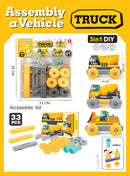 Kids 3 in 1 DIY Assembly A Vehicle Toy Set childrensterritory