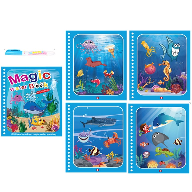 Reusable Water Drawing Book Toys for Kids