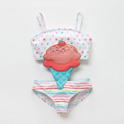 Belly Protection Whole Swimsuit for Baby/Kids Girls childrensterritory