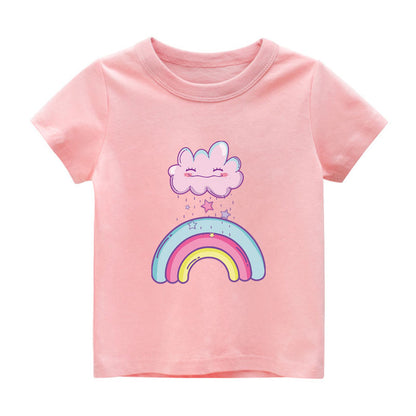 Kids Boys/Girls Cartoon Printed Summer Tees/Tops childrensterritory