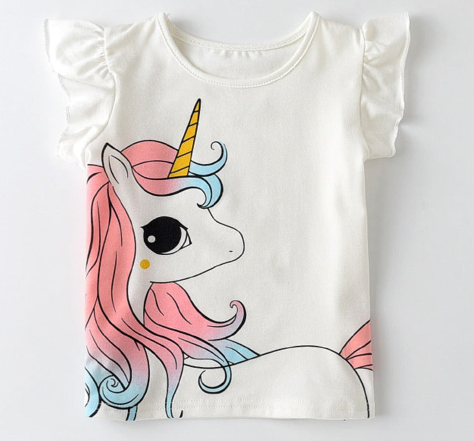 Short Sleeves Unicorn Tees/Tops for Kids Boys/Girls childrensterritory