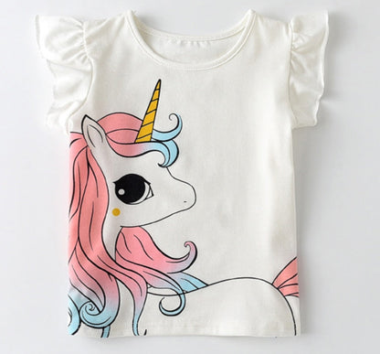 Short Sleeves Unicorn Tees/Tops for Kids Boys/Girls childrensterritory