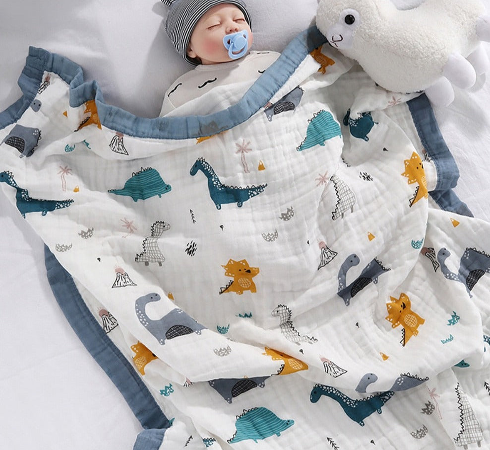 6 Layers 100% Cotton Breathable Newborn Swaddle childrensterritory