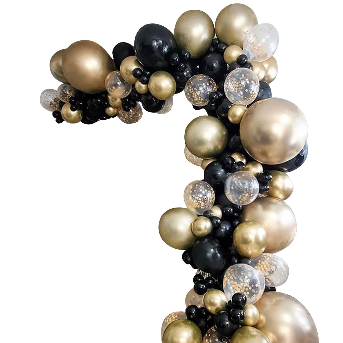 Party Decoration Black Gold Balloon Garland Arch childrensterritory