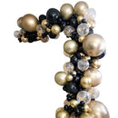 Party Decoration Black Gold Balloon Garland Arch childrensterritory