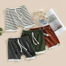 Baby Boy Elastic Waist Striped Summer Shorts childrensterritory