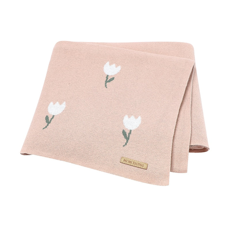 Breathable Cotton Knitted Baby Blanket childrensterritory