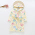 Kids Cartoon Printed Hooded Flannel Bathrobe childrensterritory