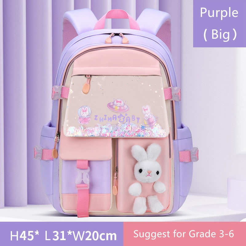 Multi Pocket Cartoon School Backpacks for Kids childrensterritory
