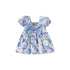 Baby Girls Floral Print Square Neck A-line Summer Dress childrensterritory