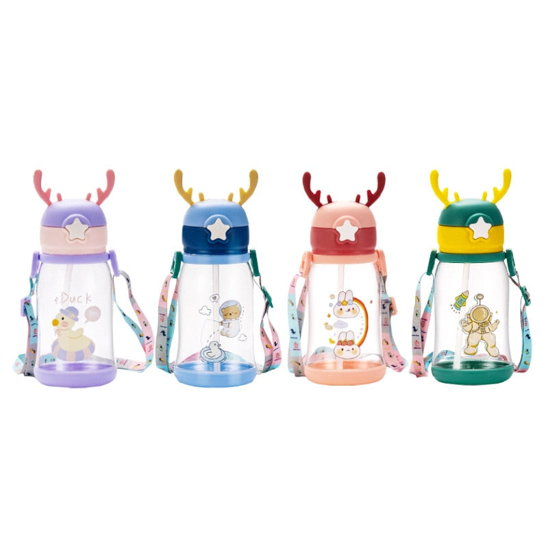 Baby/Kid Leak Proof Cartoon Sipper with Straw childrensterritory