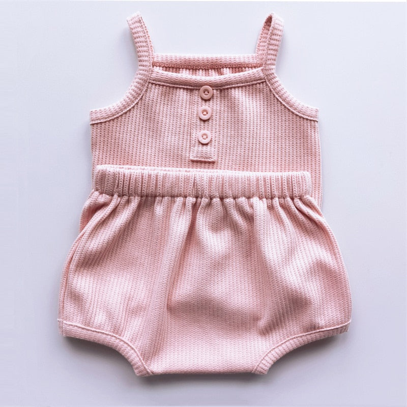 Baby/Toddler Summer Solid Clothes Sets childrensterritory
