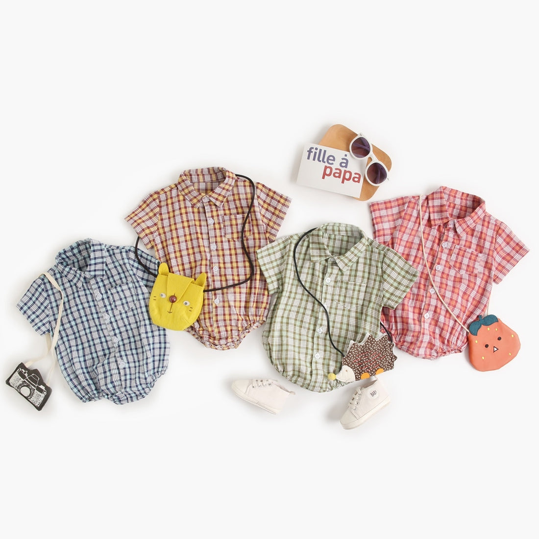 Baby Boys Girls Cotton Short Sleeve Shirts Style Bodysuit childrensterritory