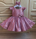 Baby/Kids Girls Glitter Sequined Birthday Party Dress childrensterritory