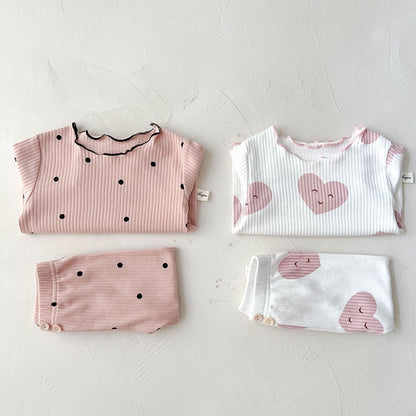 Dot Print Sleepwear Set for Baby Boys &amp; Girls childrensterritory