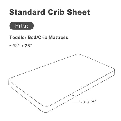 2 Pack Crib Mattresses Fitted Sheets for Baby Bed childrensterritory