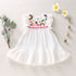 Baby/Kids Girls Embroidery Swing Pleated Dress childrensterritory