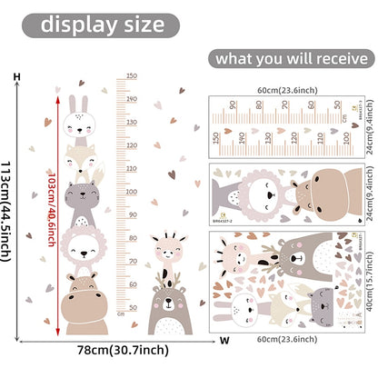 Boho Style Baby/Kids Room Cartoon Animal Wall Decals childrensterritory