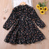 Kids Girls Floral Princess Dress With Bow Belt childrensterritory