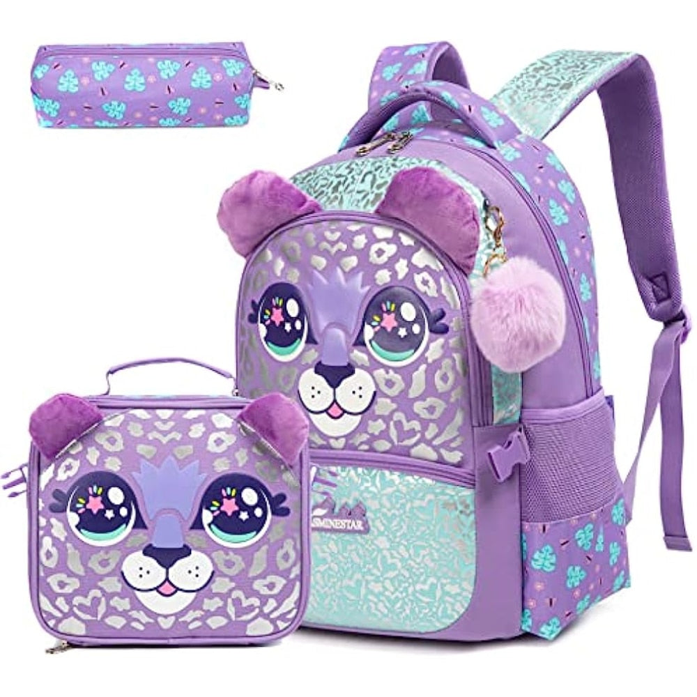 Cartoon Design 3pcs Kids School Backpacks for Girls childrensterritory