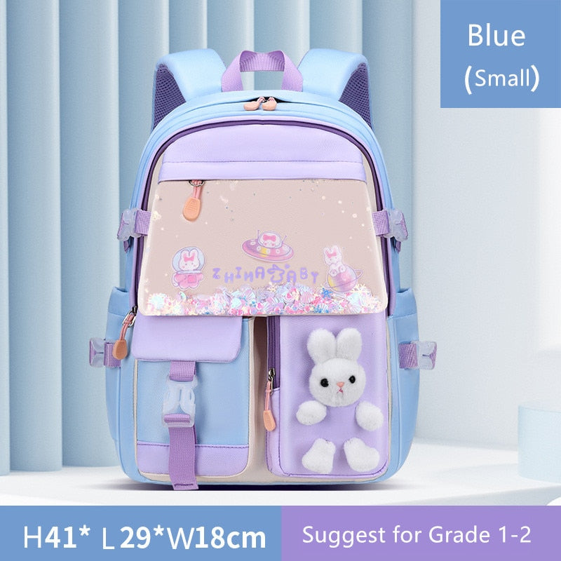 Multi Pocket Cartoon School Backpacks for Kids childrensterritory