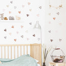 Heart Shape Bohemian Wall Decals for Kids Room Decor childrensterritory