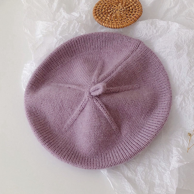 Baby/Kids Girls Warm Vintage Beret | Painter Cap childrensterritory