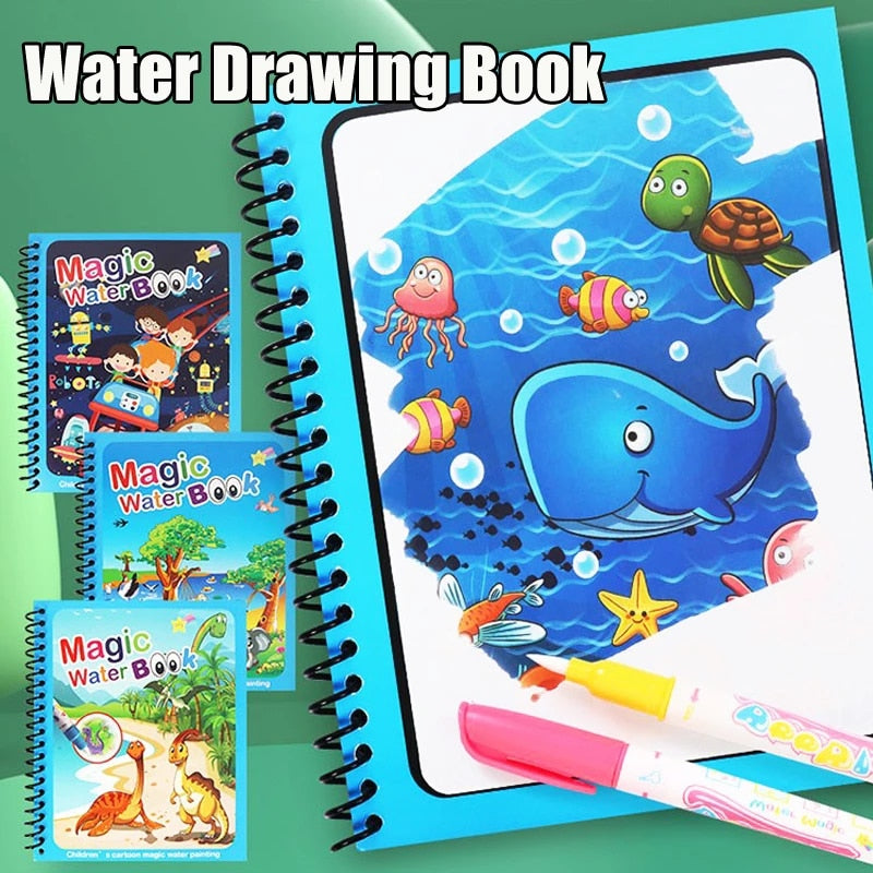 Reusable Water Drawing Book Toys for Kids childrensterritory