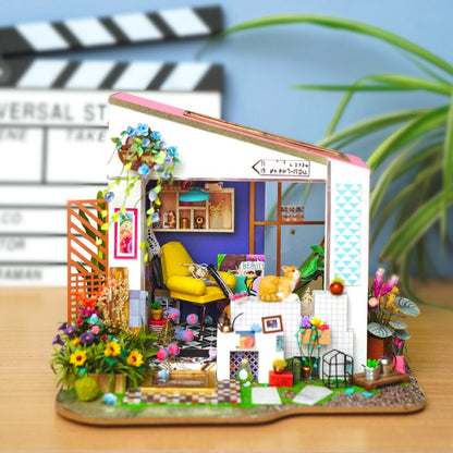 Kids DIY Miniature Dollhouse Wooden Kits Toys childrensterritory