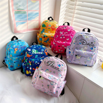 Personalized Embroidered Kids Cartoon Travel Backpack Daypack childrensterritory