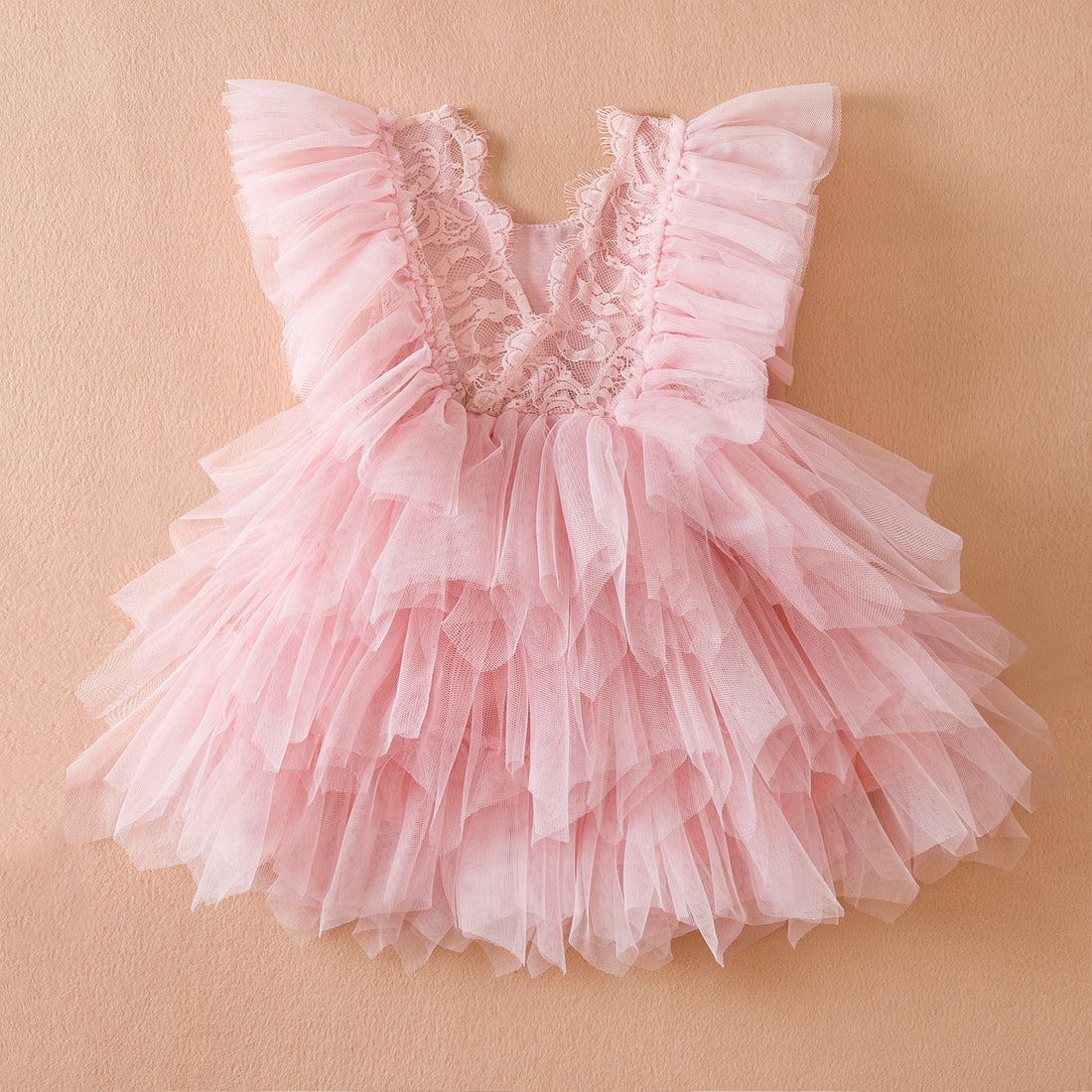 Baby Girl Ruffle Lace Tutu Princess Dress for Wedding and Birthday childrensterritory