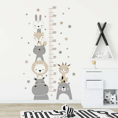 Height Ruler &amp; Cartoon Wall Decals for Kids Room childrensterritory