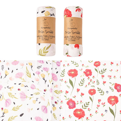 2 Pieces Pack Muslin Cotton Baby Swaddles/Blankets childrensterritory