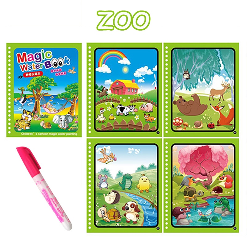1pcs Reusable Water Drawing Book Educational Toys childrensterritory