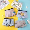 Kids Boys Cartoon Print Cotton Briefs/Panties childrensterritory