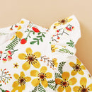Yellow Tulle Patchwork Toddler Girls Swing Dress childrensterritory