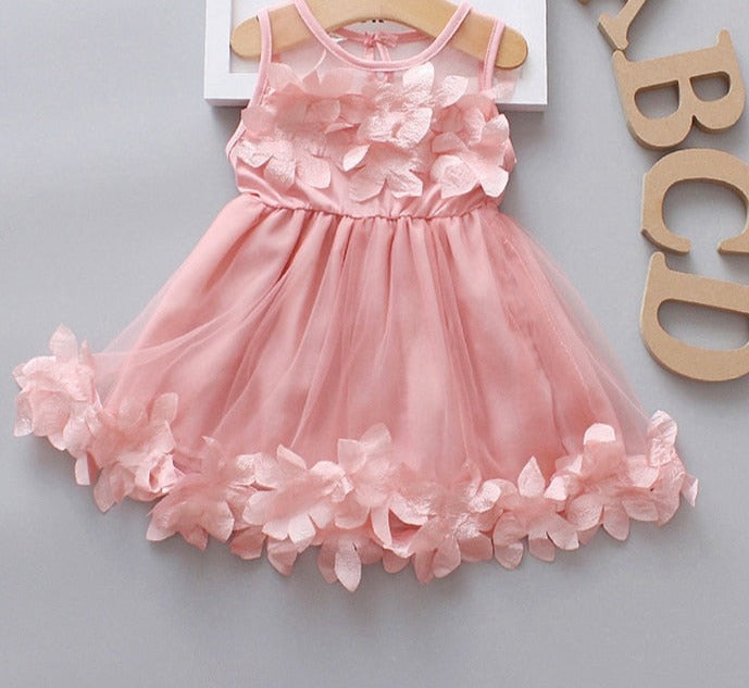 Baby Girl Flower Fairy Summer Birthday Party Dresses childrensterritory