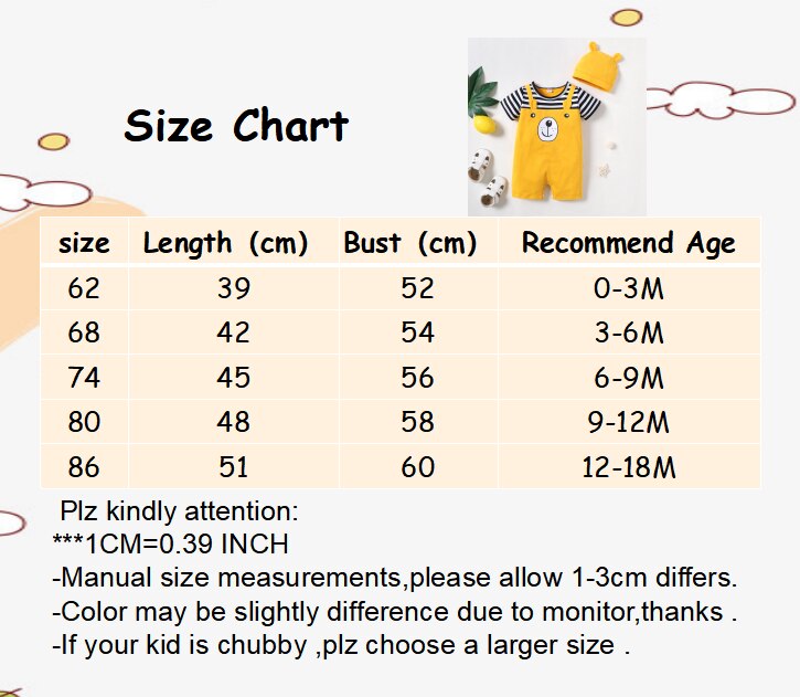 Bear Print Striped Baby Boy Bodysuit with Hat childrensterritory